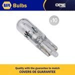 NAPA Auxiliary Capless Miniature Bulb 12V 1.2W W2X4.6d (NBU1286)