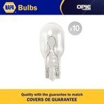 NAPA Auxiliary Capless Miniature Bulb W16W 12V 16W W2.1x9.5d (NBU1955)