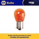 NAPA Auxiliary Amber Halogen Bulb 12V 21W BA15s (NBU2343A)