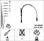 NGK Ignition Cable Kit RC-VW236 (NGK0967)