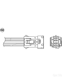 NTK Lambda Sensor / O2 Sensor (NGK 1765) - OTA4N-5B1