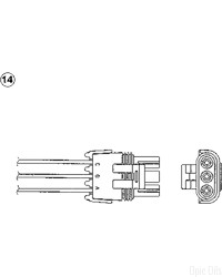 NTK Lambda Sensor / O2 Sensor (NGK 1878) - OZA55-R1