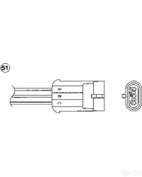 NTK Lambda Sensor / O2 Sensor (NGK 1921) - OTA5F-3C1