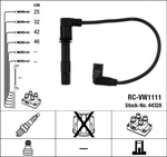 NGK Ignition Cable Kit RC-VW1111 (NGK44328)