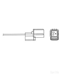 NTK Lambda Sensor / O2 Sensor (NGK 6455) - OZA218-H2