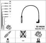 NGK Ignition Cable Kit RC-VW249 (NGK7015)