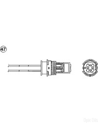 NTK Lambda Sensor / O2 Sensor (NGK 7975) - OZA674-EE1