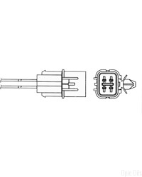 NTK Lambda Sensor / O2 Sensor (NGK 90387) - OZA609-M1