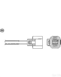NTK Lambda Sensor / O2 Sensor (NGK 90830) - OZA839-EE3