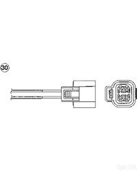 NTK Lambda Sensor / O2 Sensor (NGK 92905) - OZA688-EE11