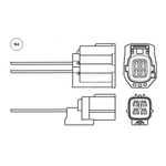 NTK Lambda Sensor - Oxygen / O2 Sensor UAA0001-MD005 (NGK 95845)