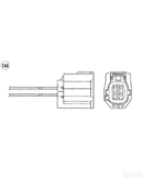 NTK Lambda Sensor - Oxygen / O2 Sensor (NGK 96880) - OZA495-F23