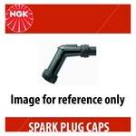 NGK Motorcycle Resistor Spark Plug Cap / Cover LB05E-R - Red (8898)