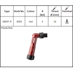 NGK Motorcycle Resistor Spark Plug Cap / Cover XB05F-R - Red (8592)