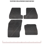 Premium Tailored Car Floor Mats (Fits: Ford Ford Focus 2011 onwards) Set of 4