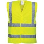 Yellow High Visibility Safety Vest / Waistcoat / Bib - EN471 - Large/XL