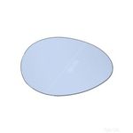 Heated Back Plate Tinted Mirror Glass - Summit ADRG-382BHR - Fits Alfa RHS