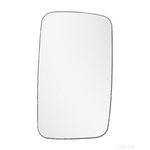 Replacement Mirror Glass with Back Plate - Summit CMV-12BL - Fits Mercedes