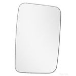 Replacement Mirror Glass with Back Plate - Summit CMV-15BL - Fits Peugeot, Fiat