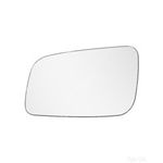 Replacement Mirror Glass with Back Plate - Summit SRG-446B - Fits Vauxhall Astra LHS