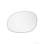 Replacement Mirror Glass with Back Plate - Summit SRG-634B - Fits Peugeot 206 LHS
