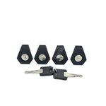 Lock Bezels For Summit Premium Raised Railing Roof Bars - Including Barrels & Keys